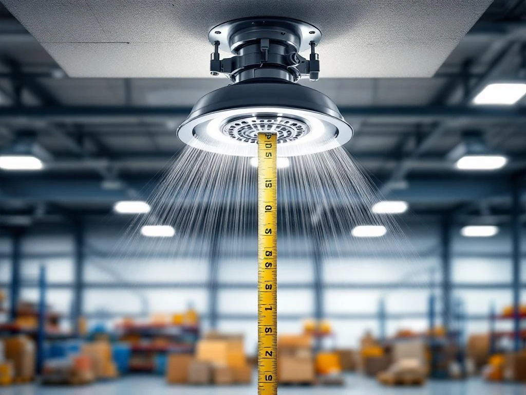 Hoeveel vrije ruimte moet er onder een sprinkler zijn?