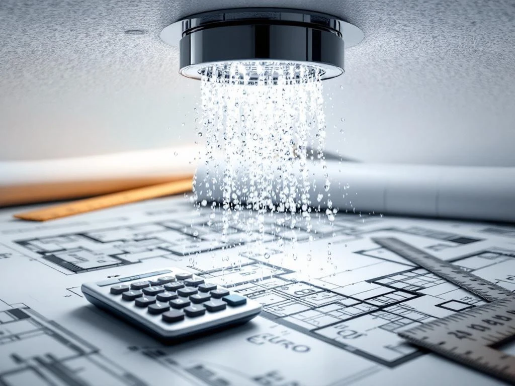 Hoe bereken je de prijs van een sprinklerinstallatie per m²?