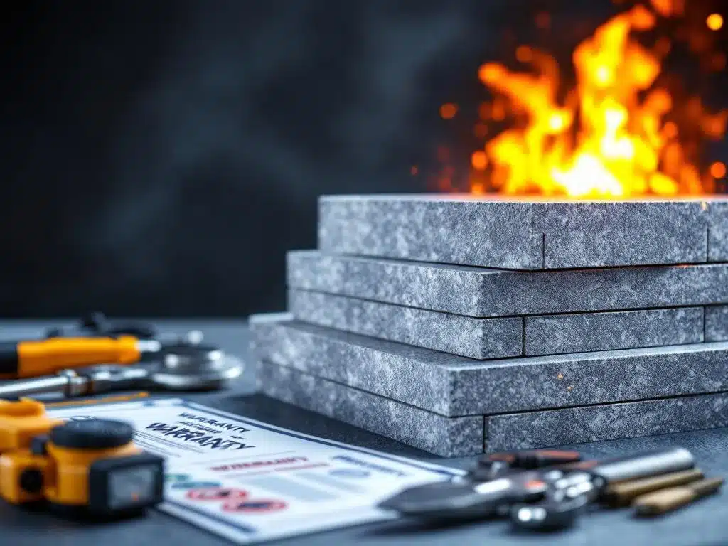 Welke garantievoorwaarden gelden voor brandwerende platen?