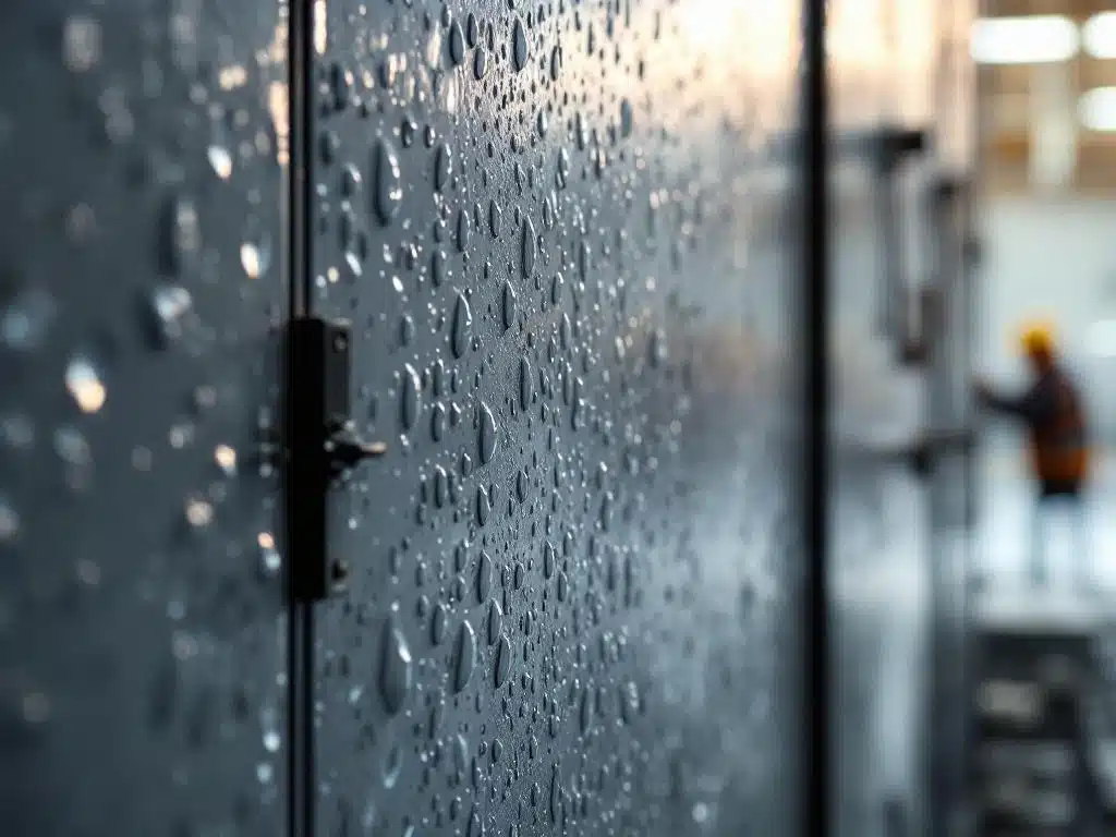 Wat zijn de effecten van condensatie op brandwerende platen?